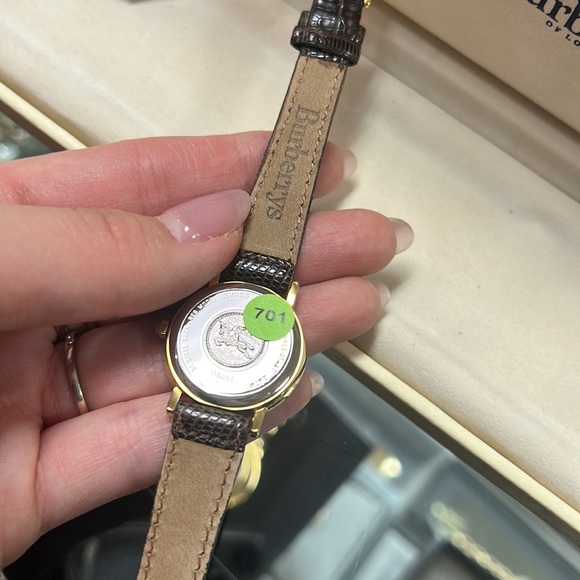 Burberry Gold and Brown Women's Watch - Picture 3 of 4